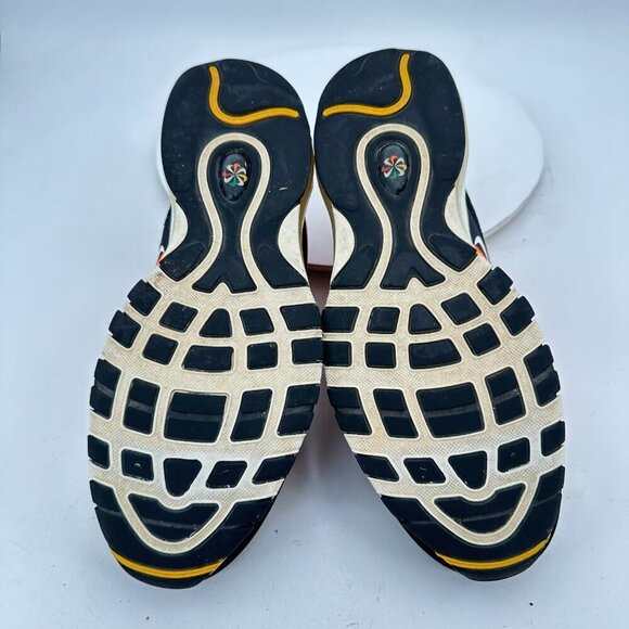 Nike Air Max 97 Men Size 9 CK9399-001 Orange Sunburst Wheel Logo Training Shoes - Picture 8 of 11